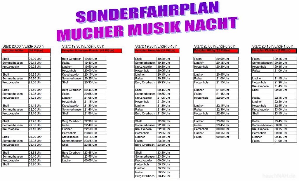 Mucher Musik Nacht 2013
